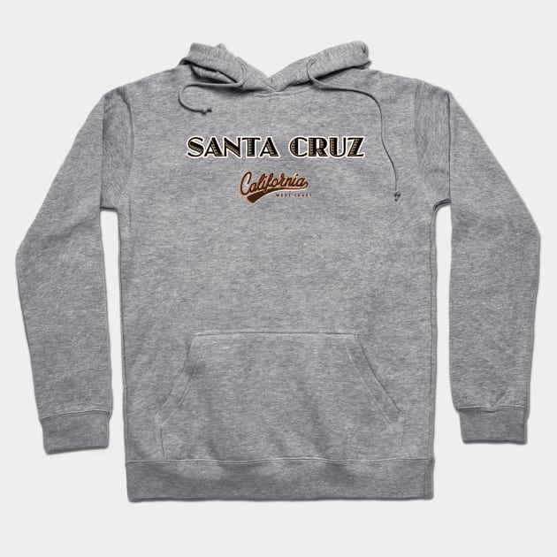 Santa Cruz Logo Blk Hoodie by PauHanaDesign